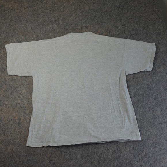 Vintage 1991 Super Bowl T-Shirt XL Grey XXXIII Broncos Falcons Game 90s Tee Rare - Picture 3 of 11